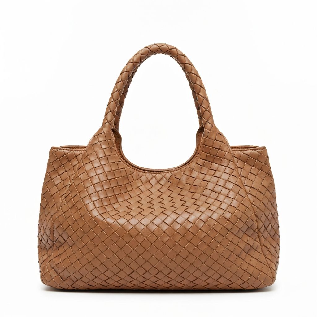 Massimo Dutti Braided Nappa Leather Bag
